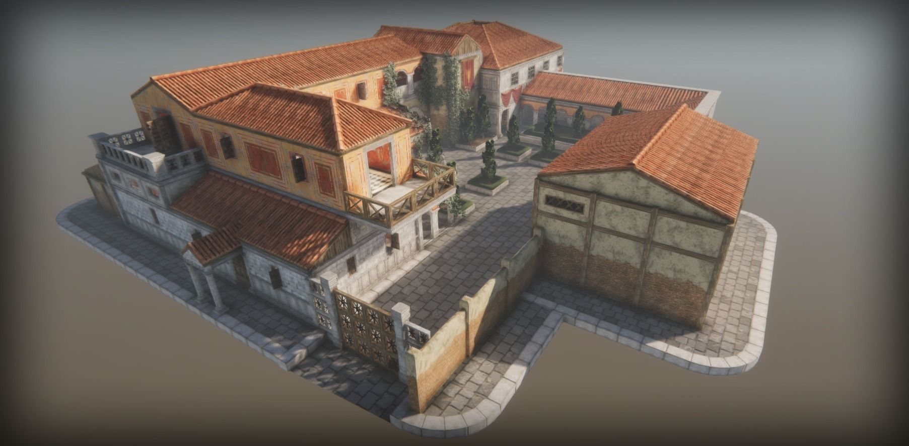 Roman Villa II 3D model_2