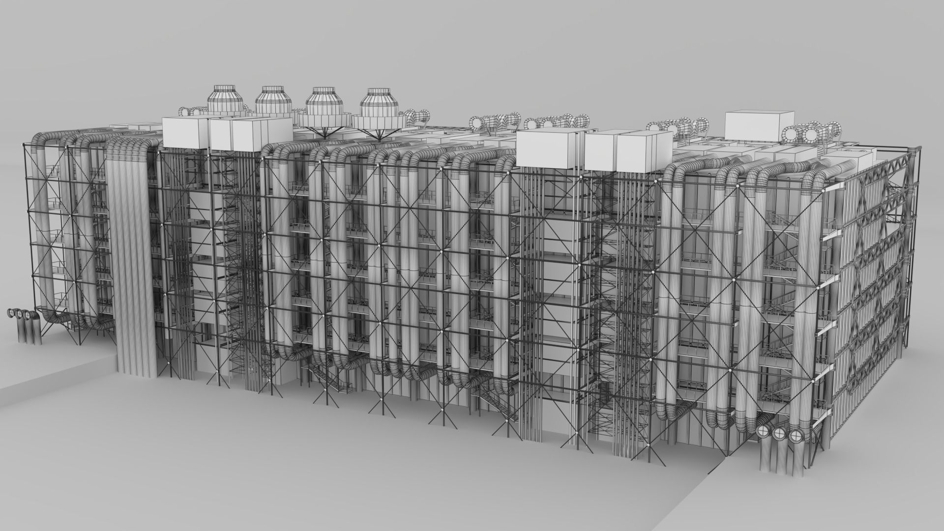 Centre Georges Pompidou  3D model_6