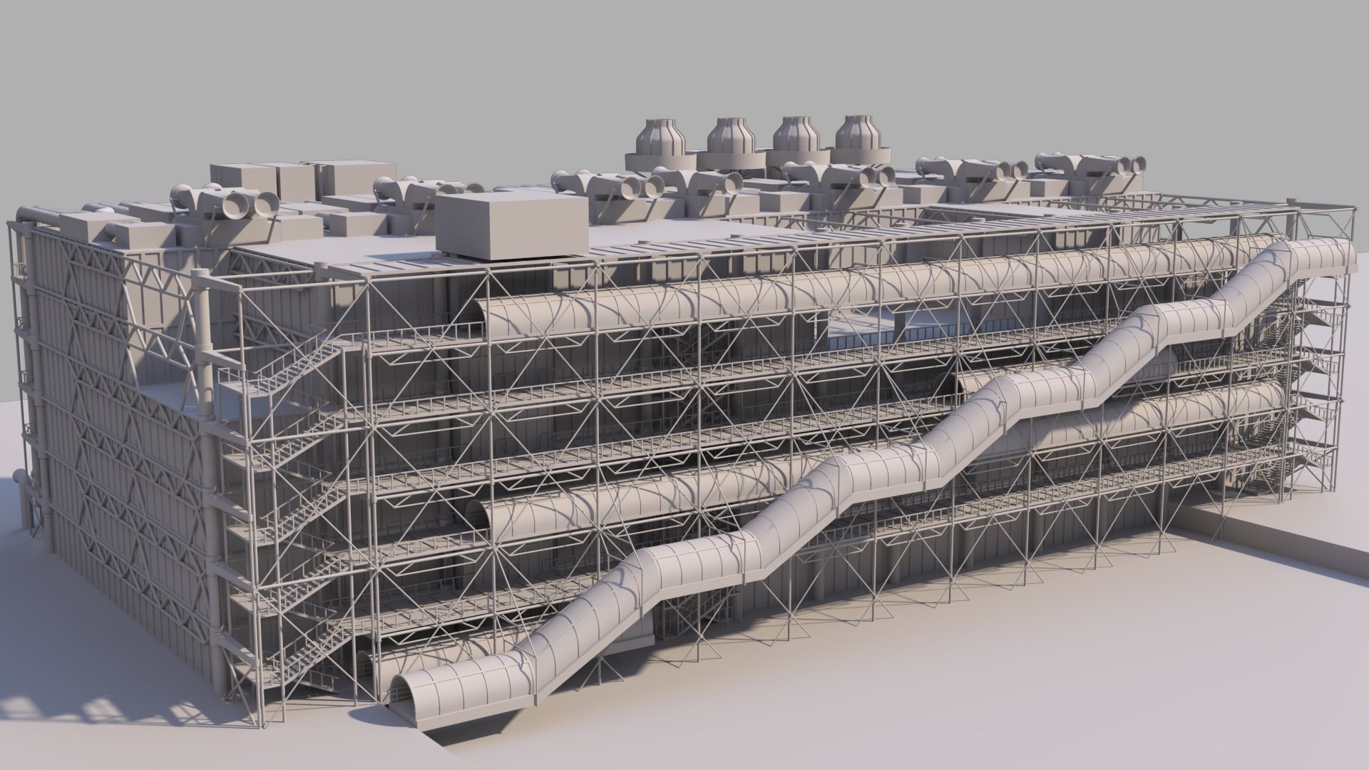 Centre Georges Pompidou  3D model_3