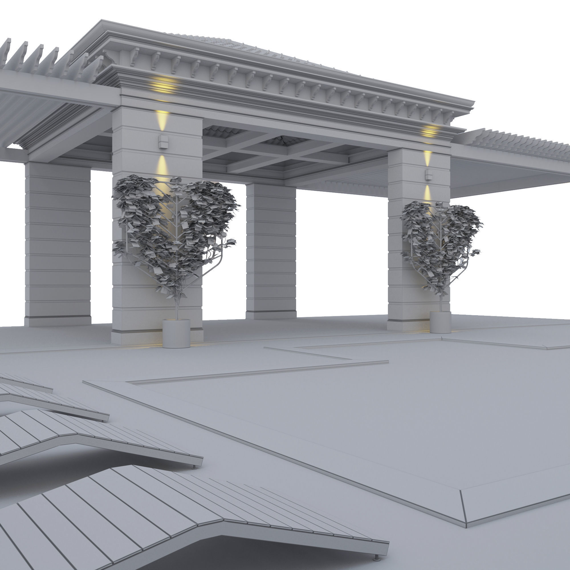 Swimming Pool 3D model_6