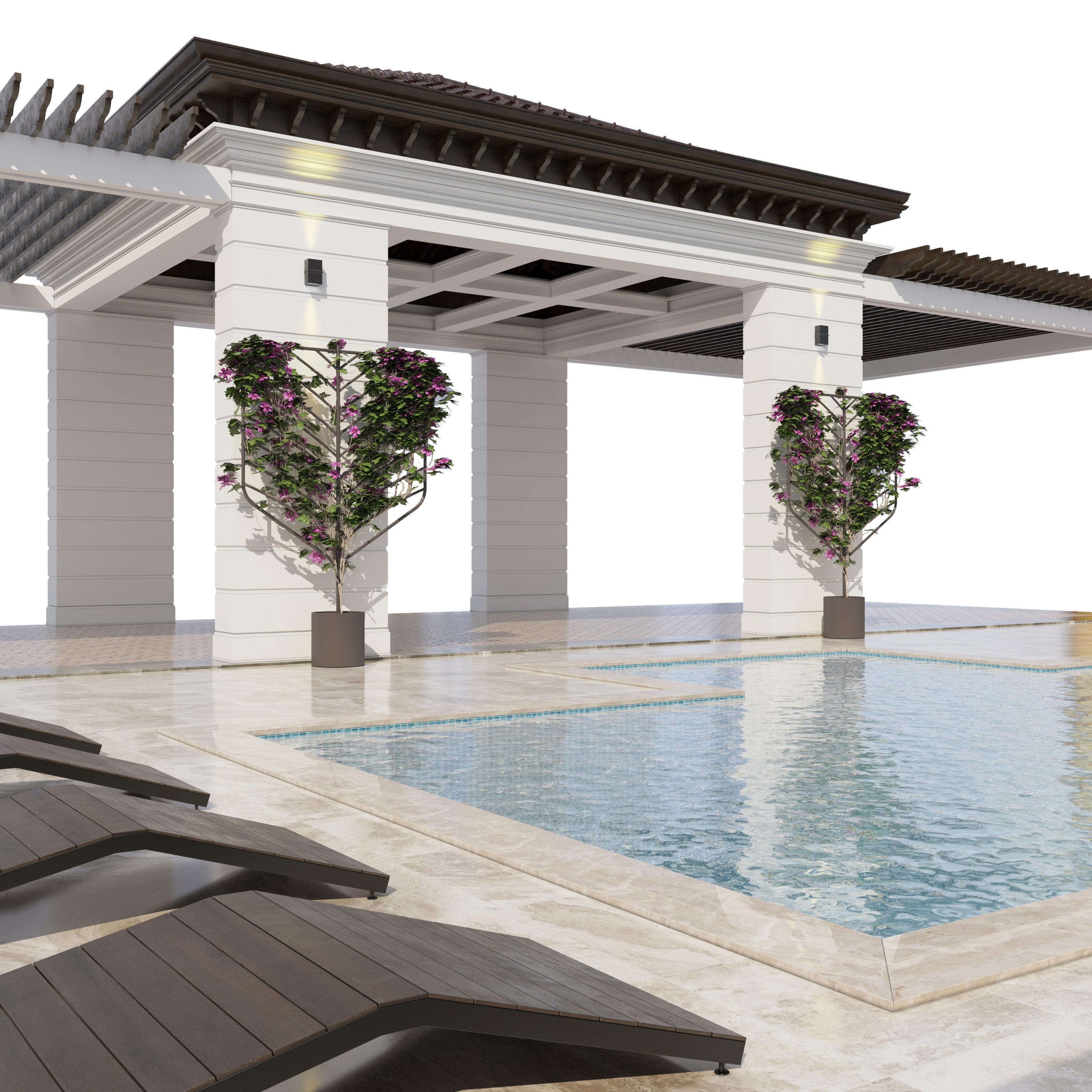Swimming Pool 3D model_1