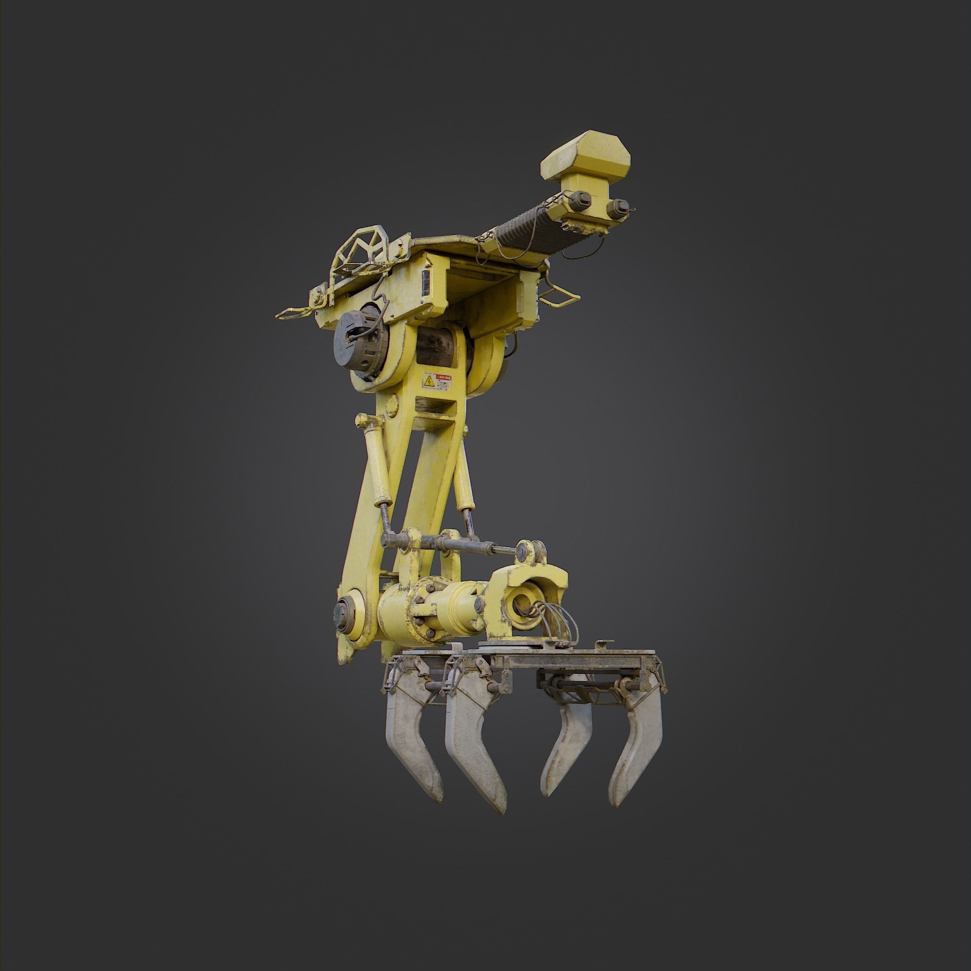 Industrial Robot G-1 Low-poly 3D model_4