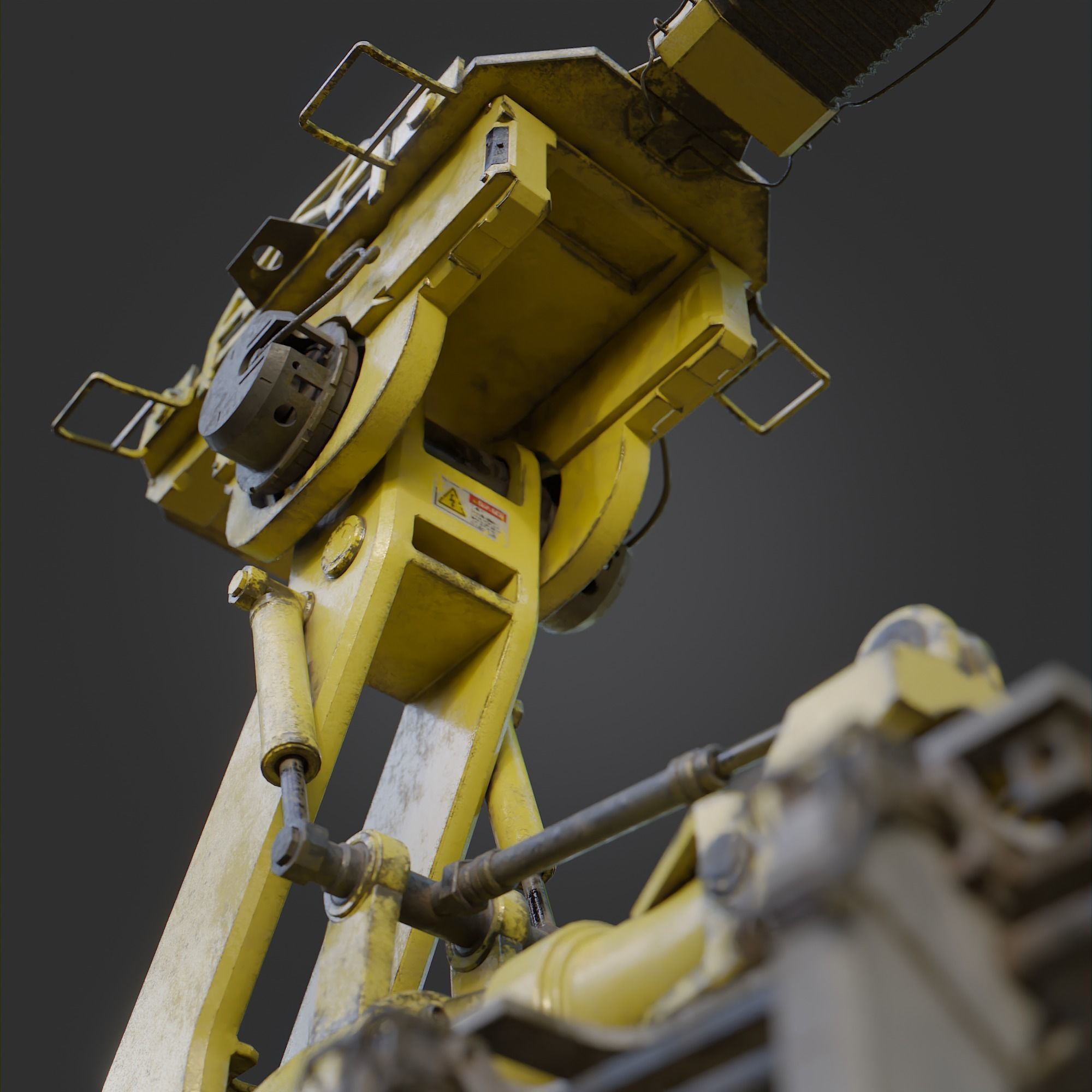 Industrial Robot G-1 Low-poly 3D model_5