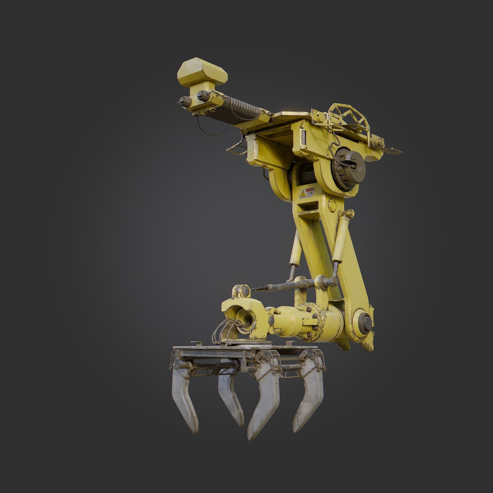 Industrial Robot G-1 Low-poly 3D model_2