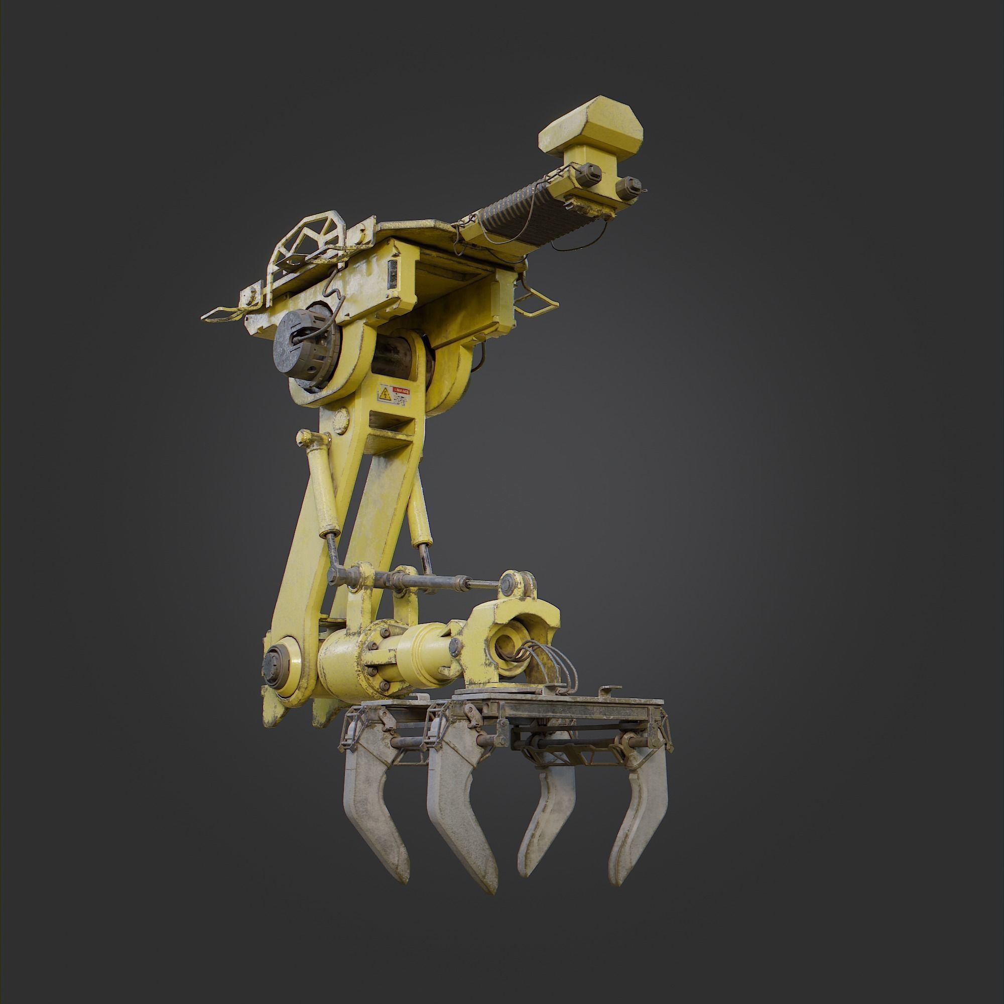 Industrial Robot G-1 Low-poly 3D model_1