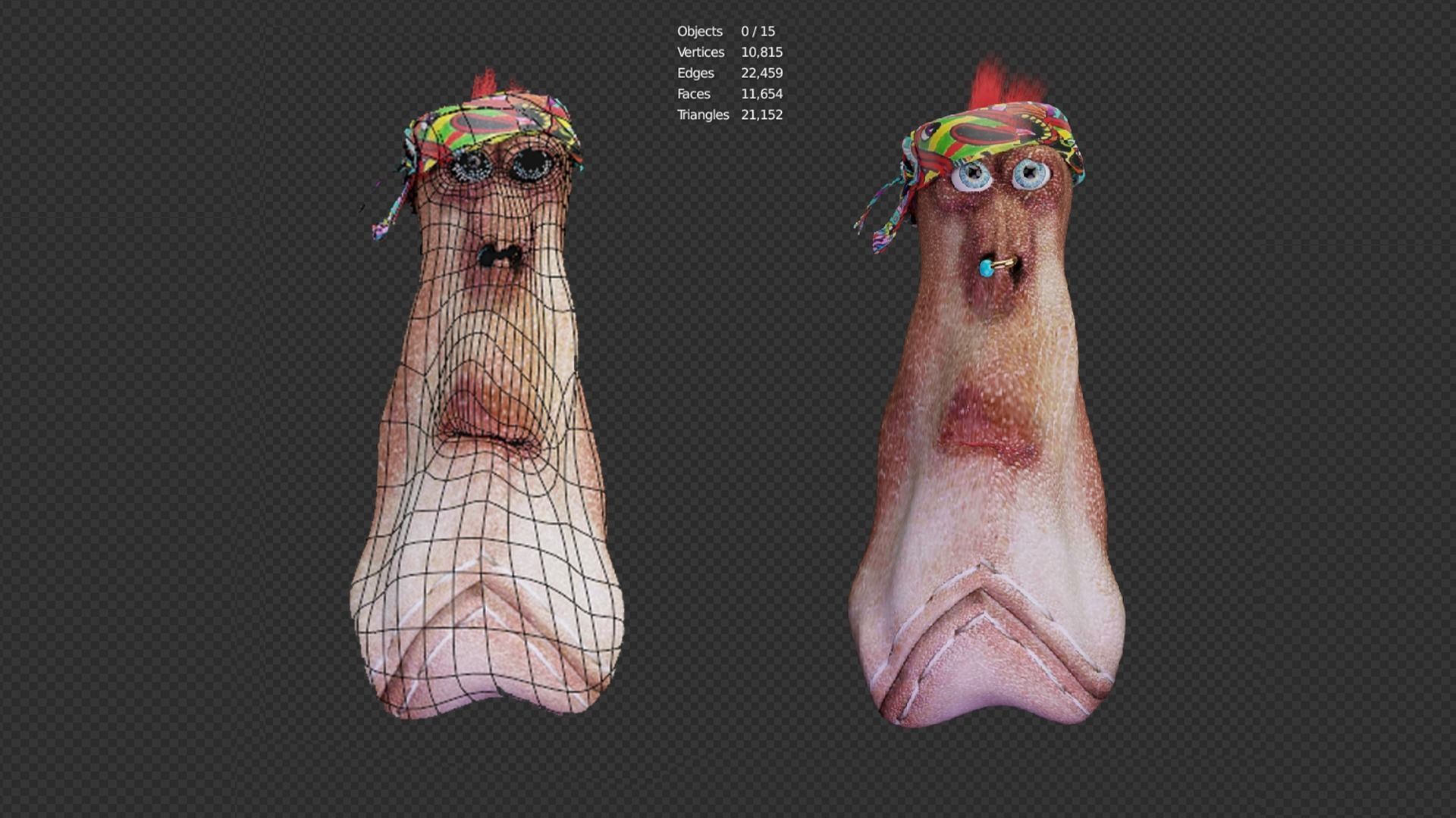 Snail 3D Model Low Poly  Low-poly 3D model_5