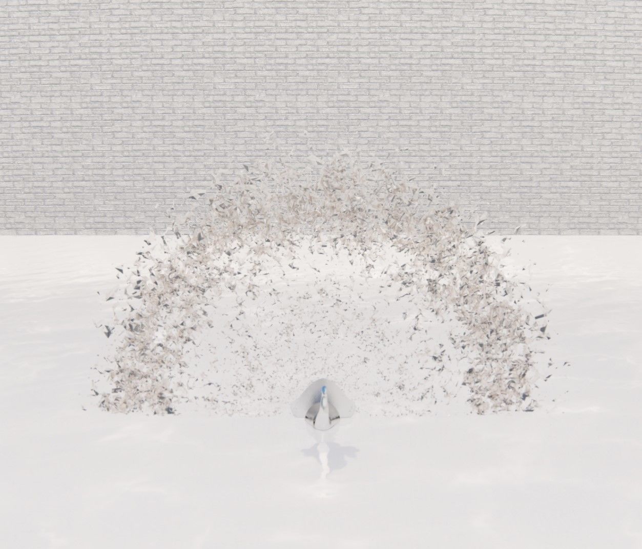 Lumion fountain - animated Low-poly 3D model_3