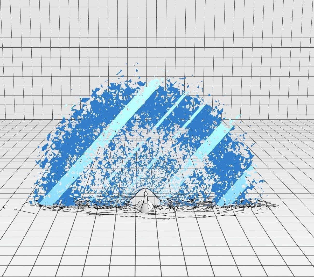 Lumion fountain - animated Low-poly 3D model_2