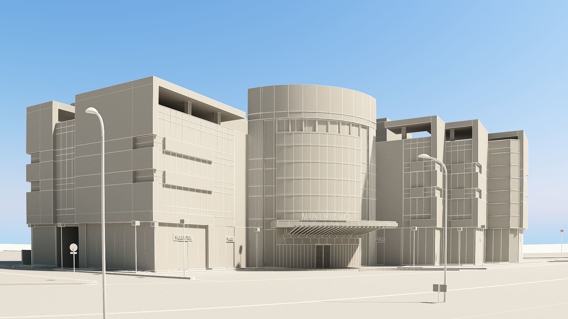 building office 3D model_4