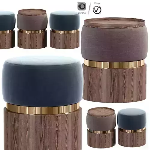 Bonnie Modern Ottoman Pouf Stool