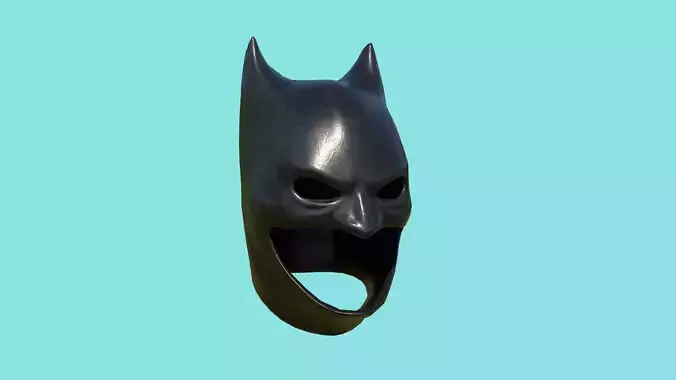 Batman Mask - Character Design DC Low-poly 3D model