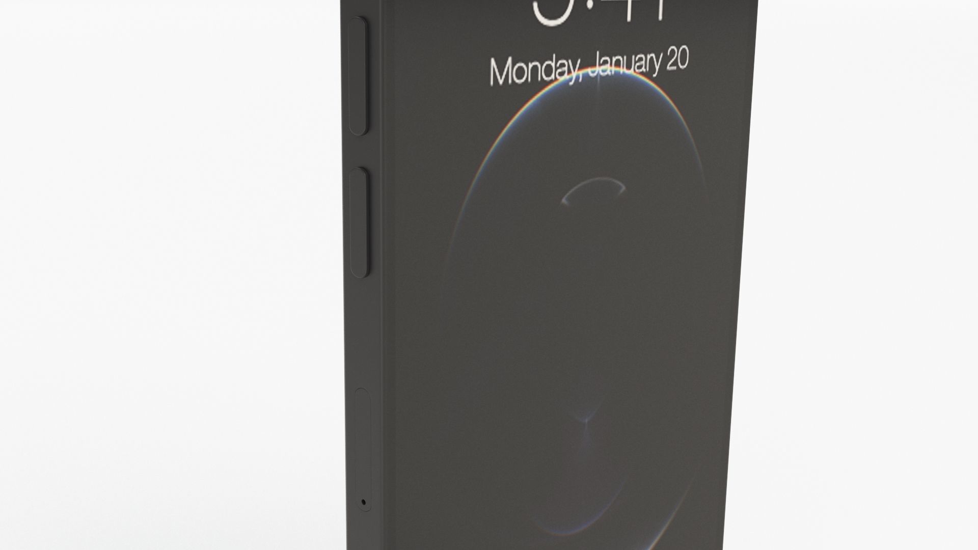 Apple iPhone 12 Pro Max Graphite 3D model_5