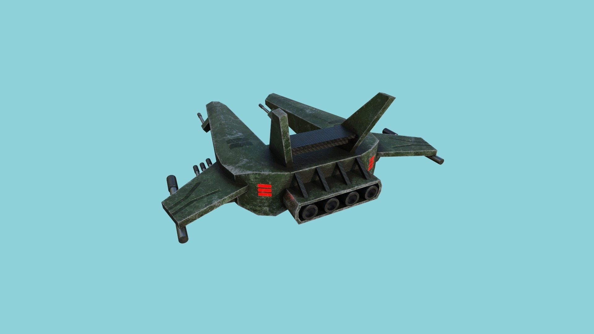 06 Aircraft Spaceship  - Airplanes - Spacecraft Asset 3D Model Collection_31