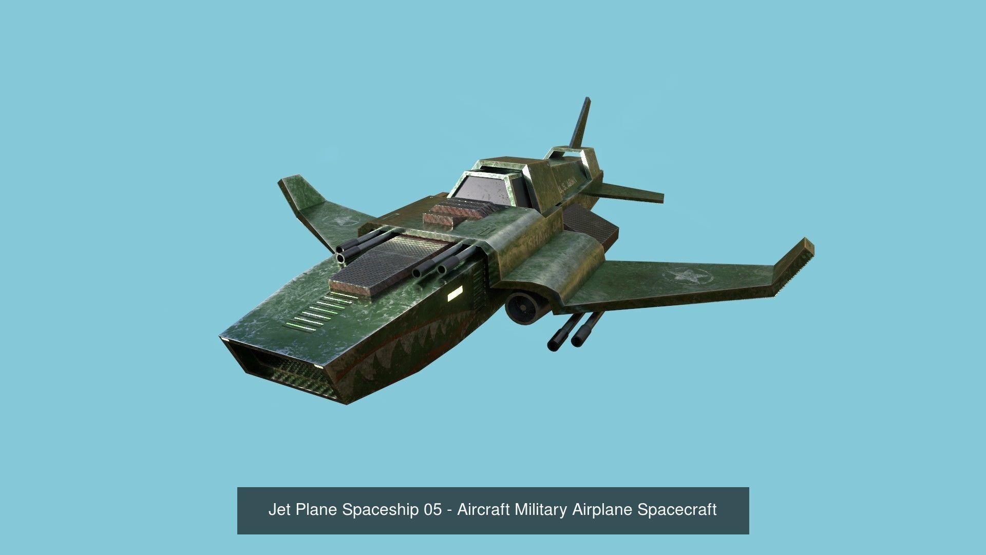 06 Aircraft Spaceship  - Airplanes - Spacecraft Asset 3D Model Collection_6