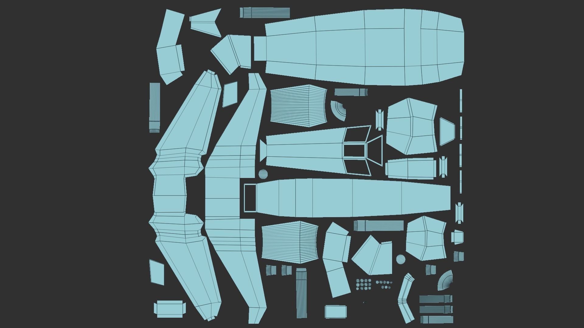 06 Aircraft Spaceship  - Airplanes - Spacecraft Asset 3D Model Collection_46