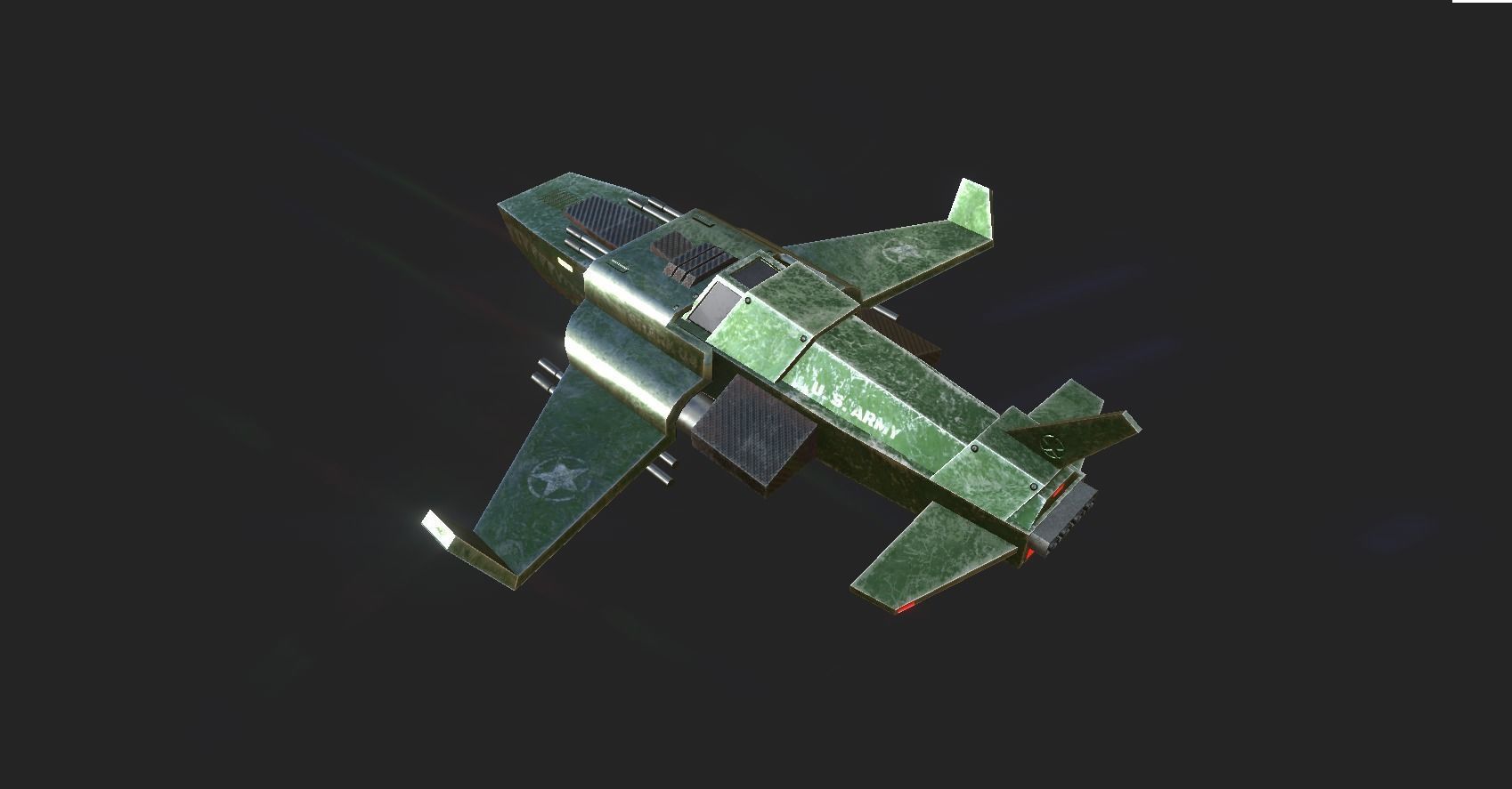 06 Aircraft Spaceship  - Airplanes - Spacecraft Asset 3D Model Collection_45