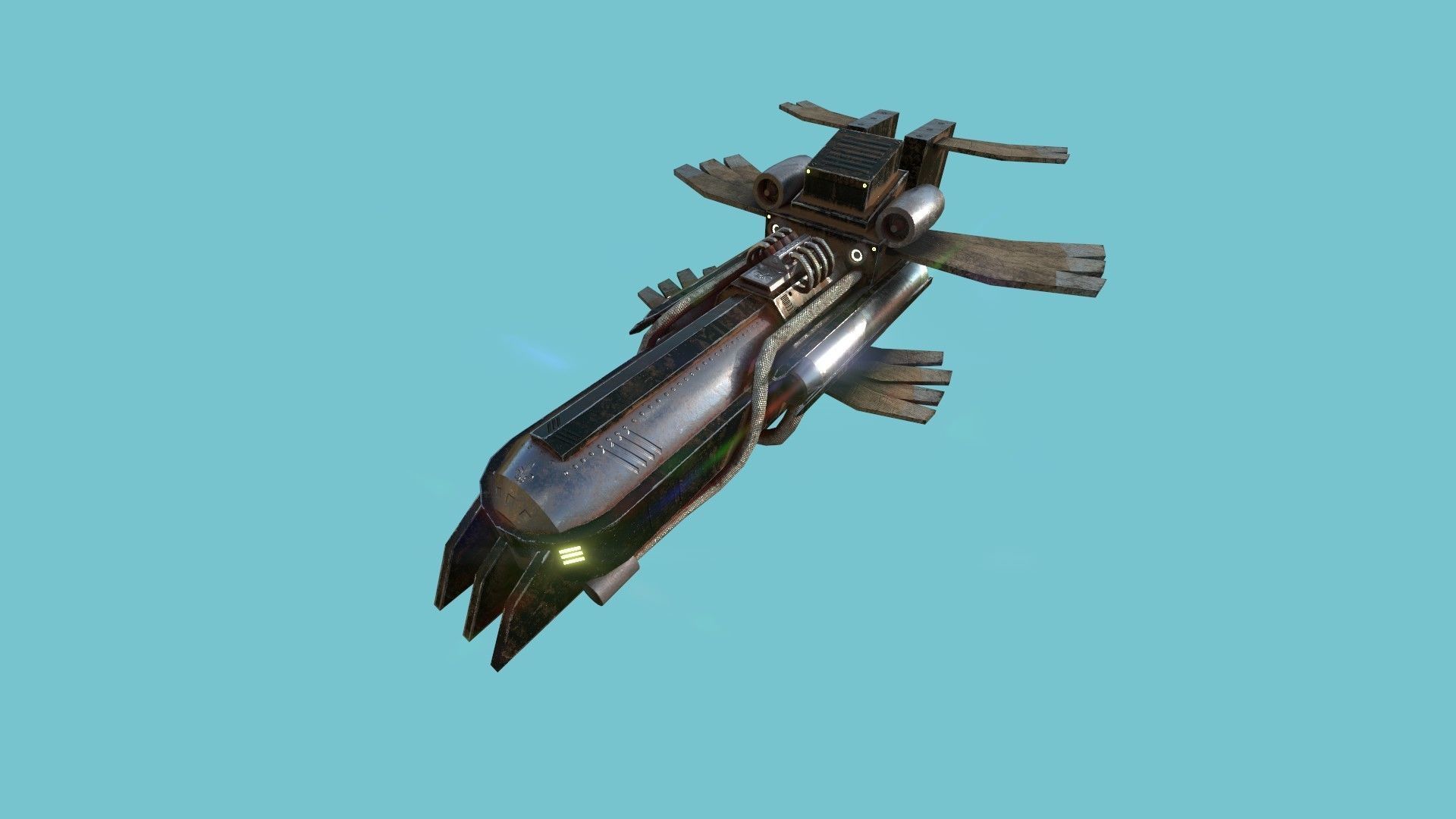 06 Aircraft Spaceship  - Airplanes - Spacecraft Asset 3D Model Collection_13