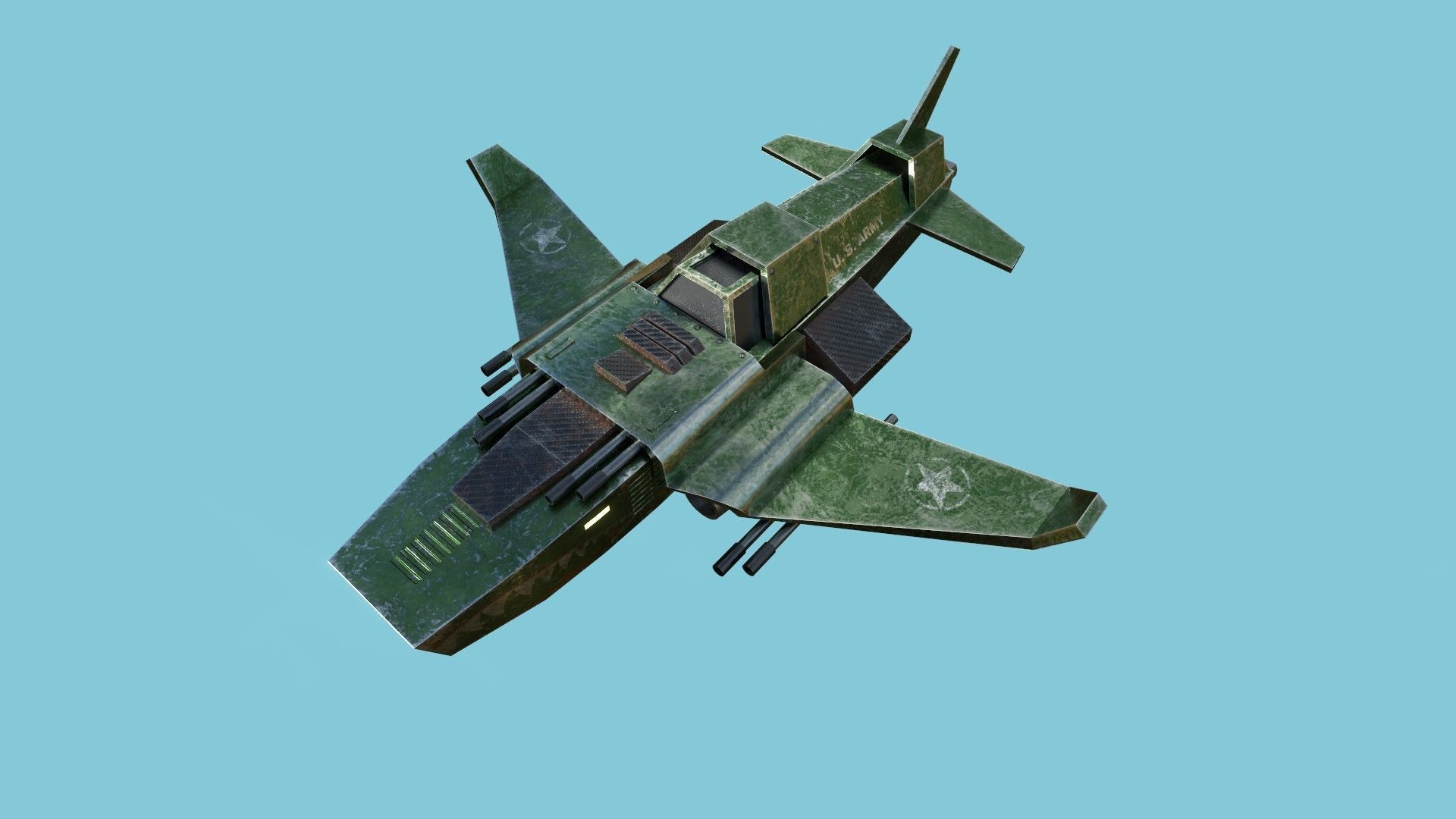 06 Aircraft Spaceship  - Airplanes - Spacecraft Asset 3D Model Collection_42