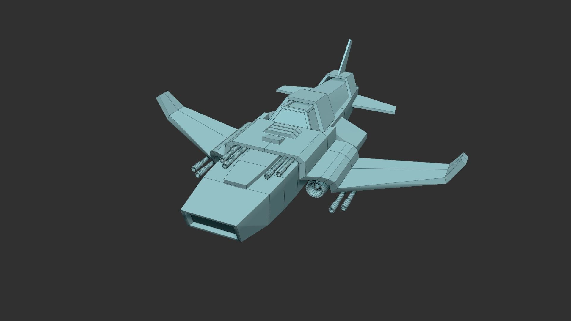 06 Aircraft Spaceship  - Airplanes - Spacecraft Asset 3D Model Collection_43