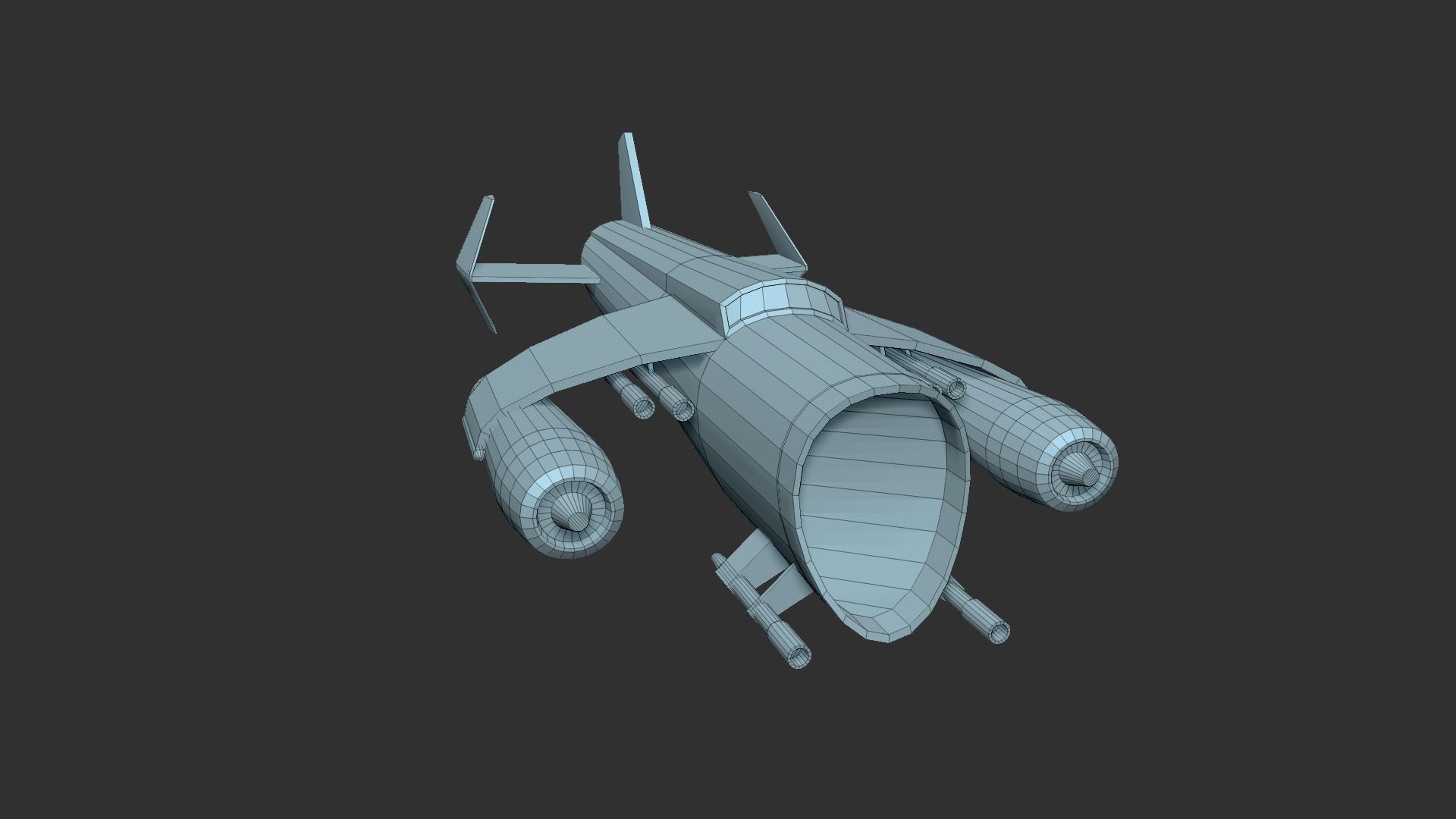 06 Aircraft Spaceship  - Airplanes - Spacecraft Asset 3D Model Collection_39