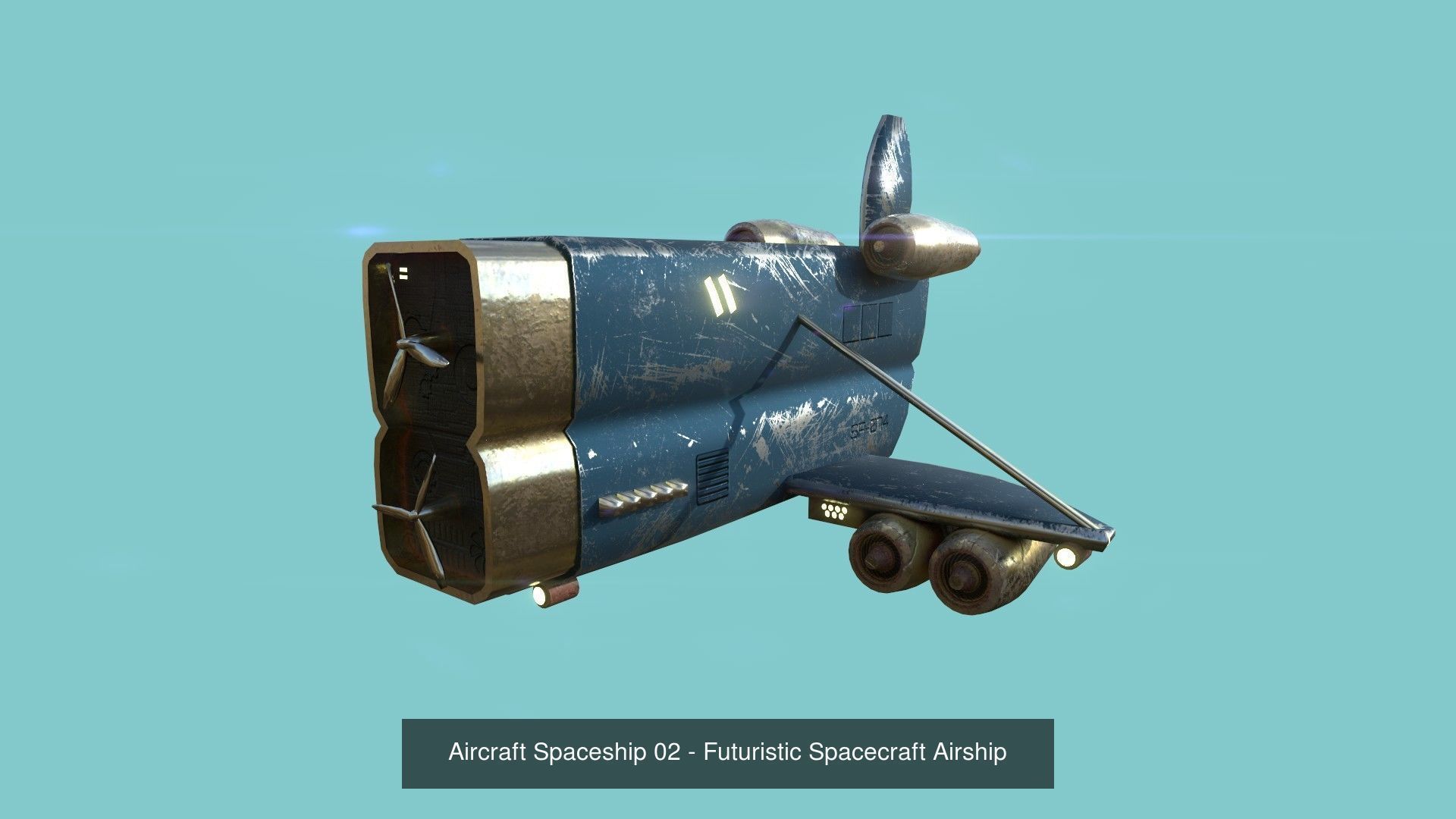 06 Aircraft Spaceship  - Airplanes - Spacecraft Asset 3D Model Collection_3