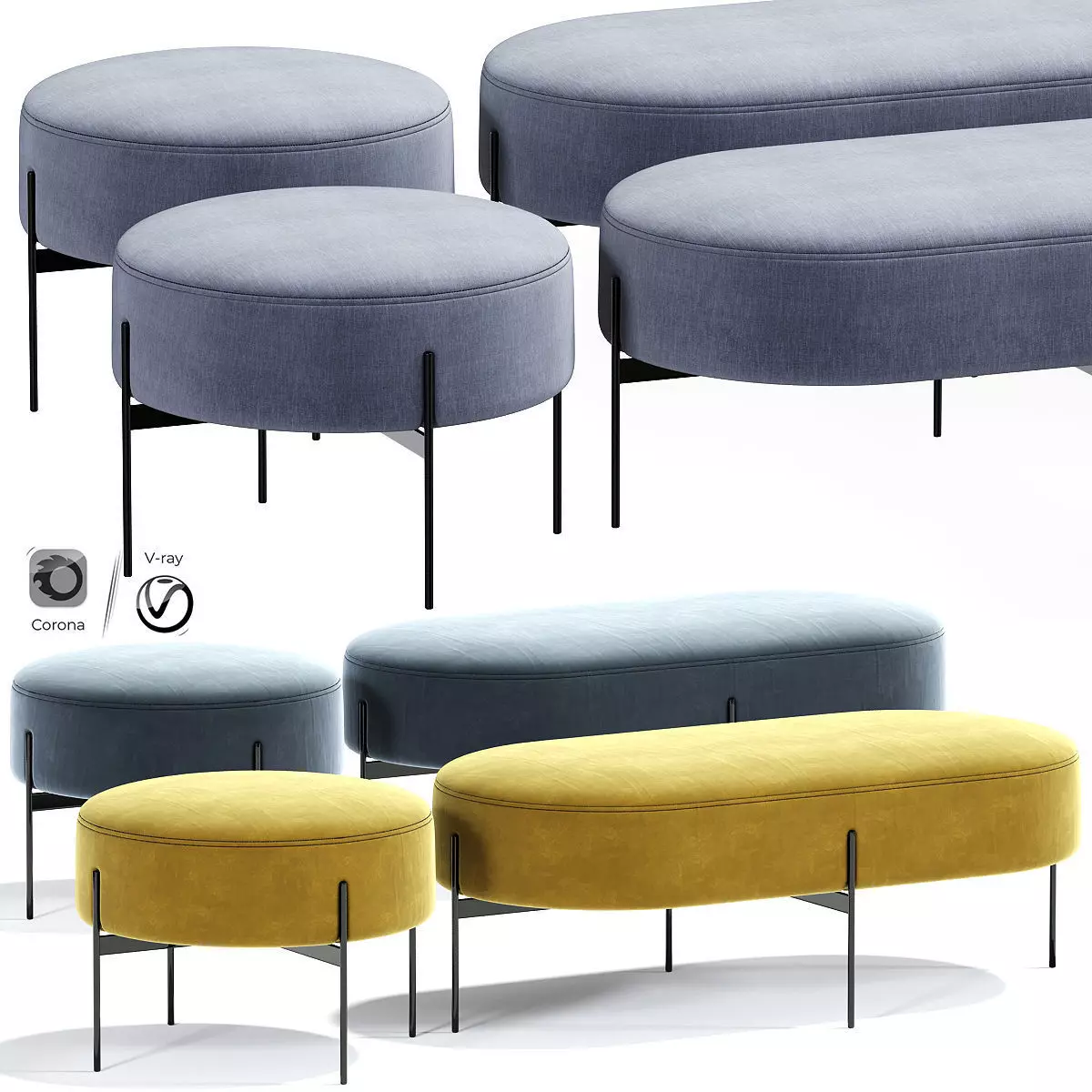 Macca Oottoma Set 3D model