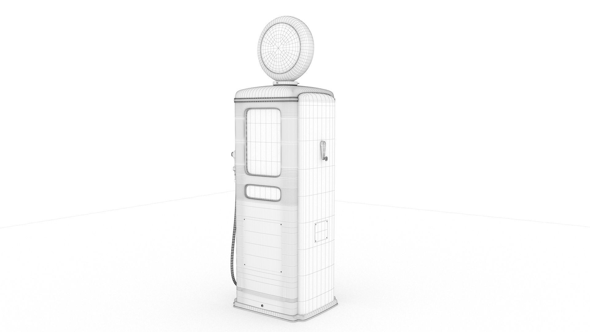 Vintage SINCLAR  Gas Pump 1948  3D model_11