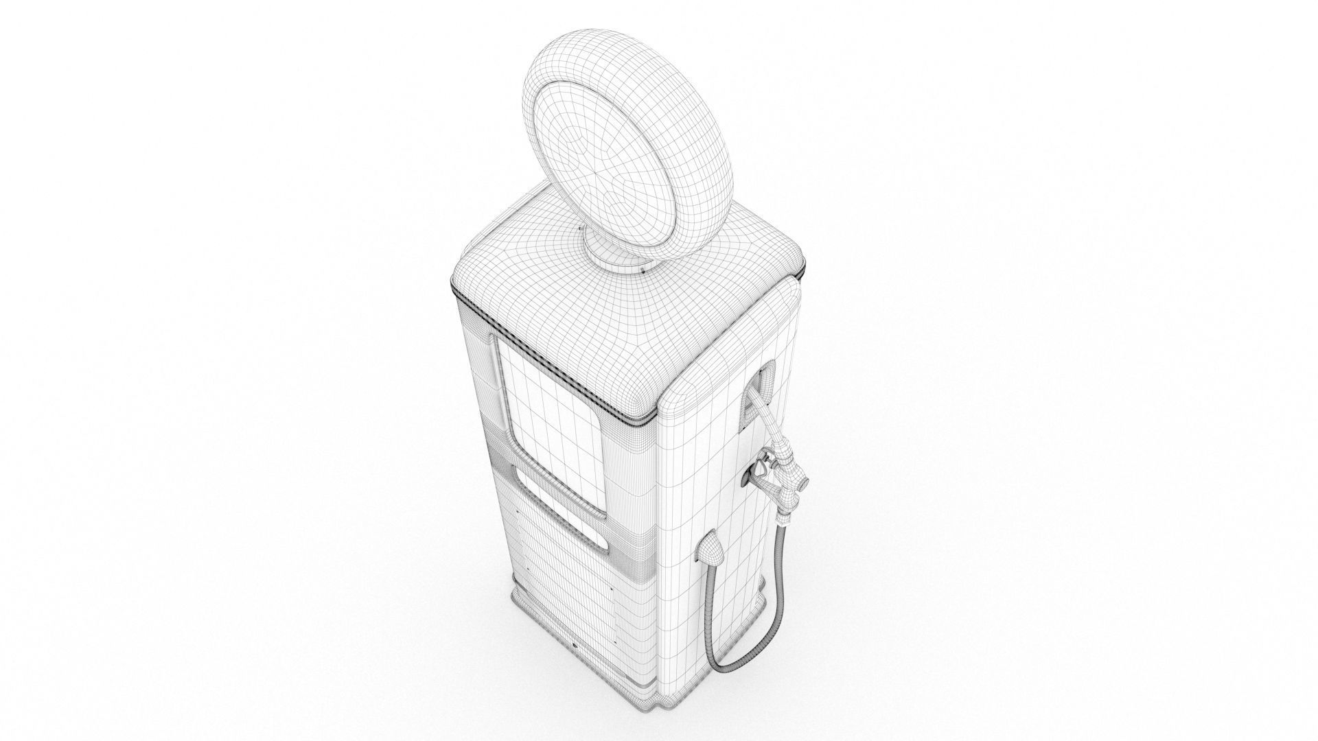 Vintage SINCLAR  Gas Pump 1948  3D model_13