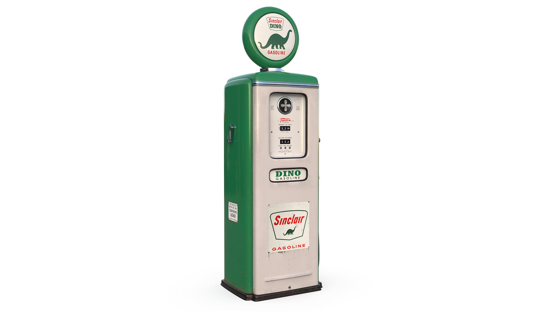 Vintage SINCLAR  Gas Pump 1948  3D model_3
