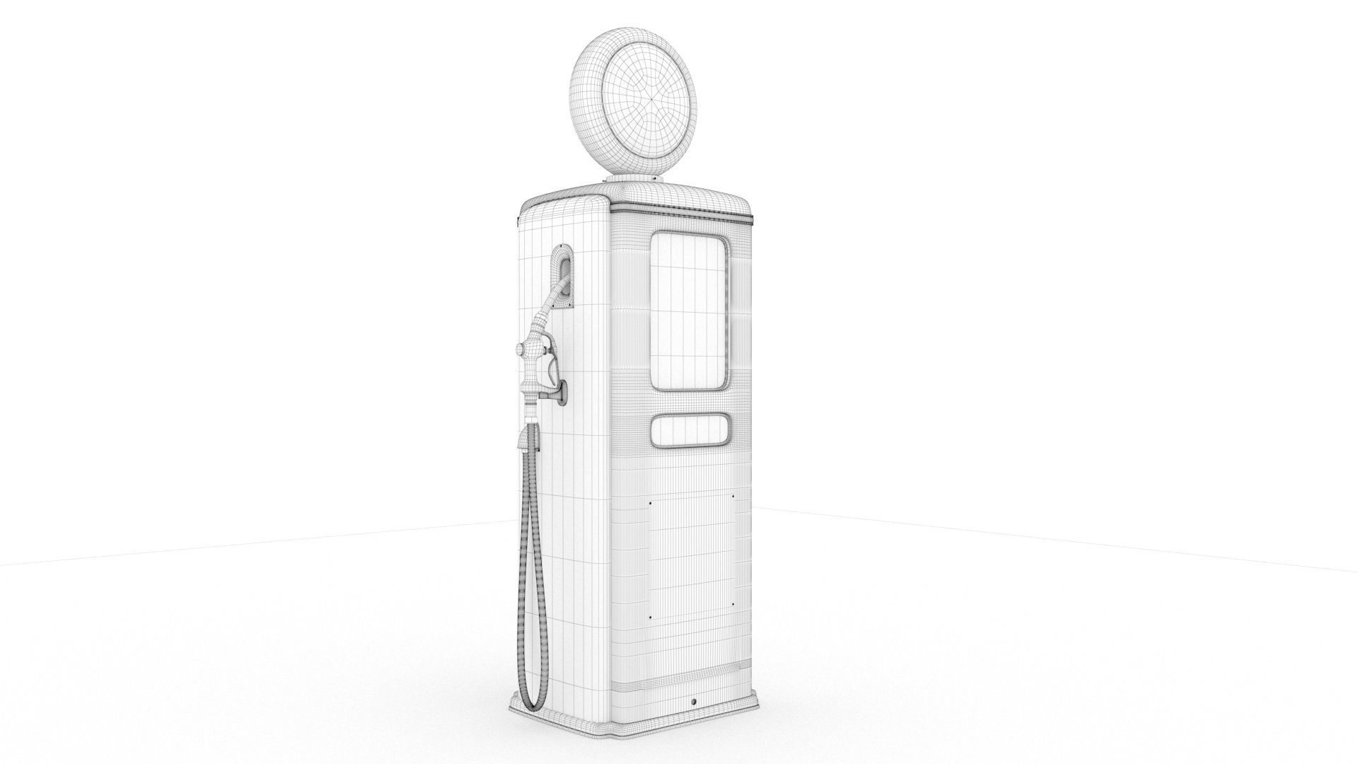 Vintage SINCLAR  Gas Pump 1948  3D model_12