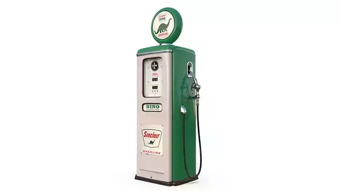 Vintage SINCLAR  Gas Pump 1948  3D model