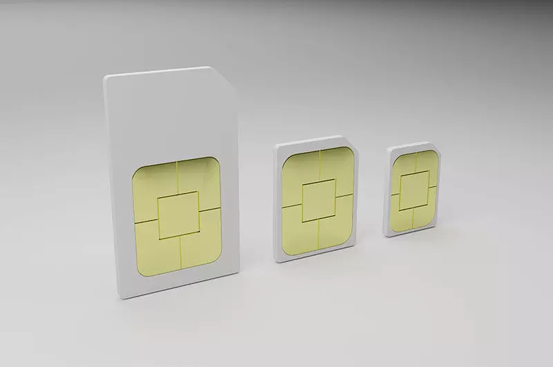 3D model Realistic Sim Cards Collection Set VR / AR / low-poly | CGTrader