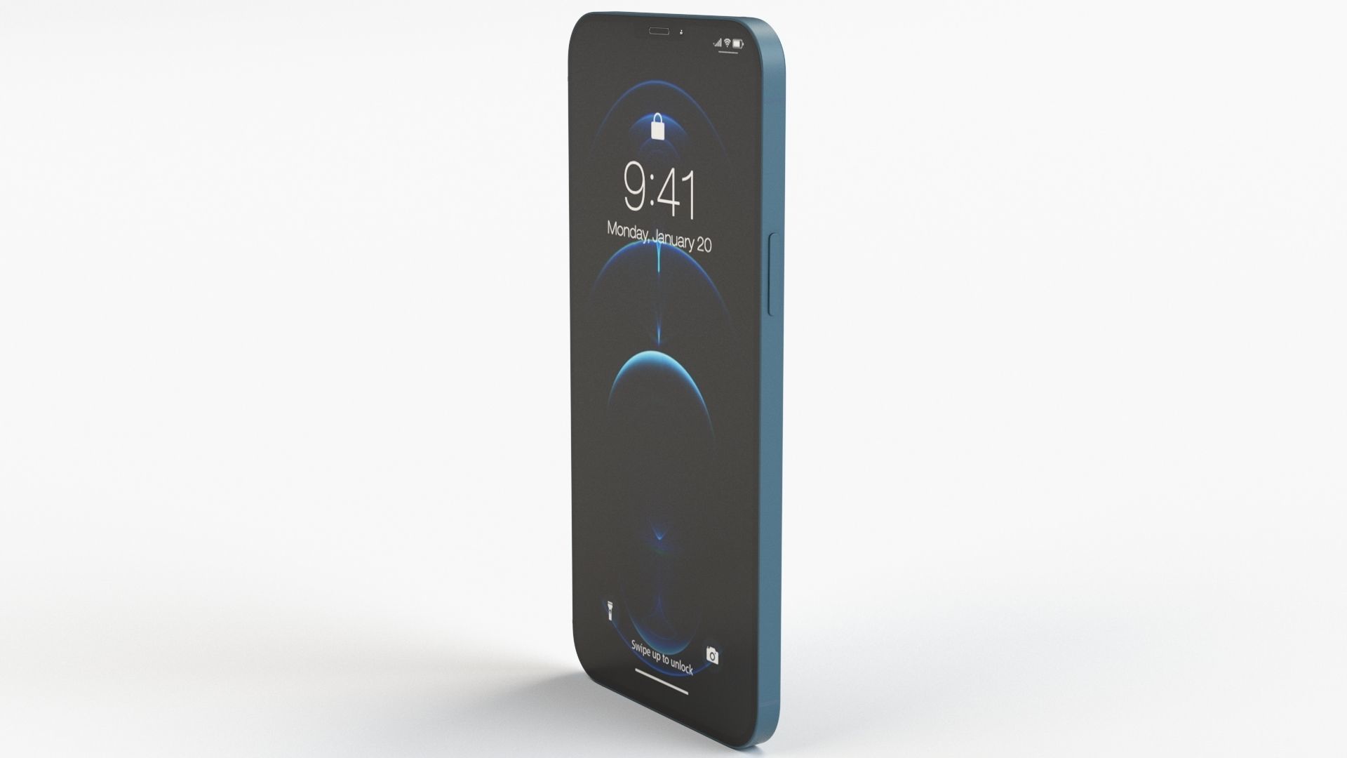 Apple iPhone 12 Pro Max Pacific Blue 3D model_13