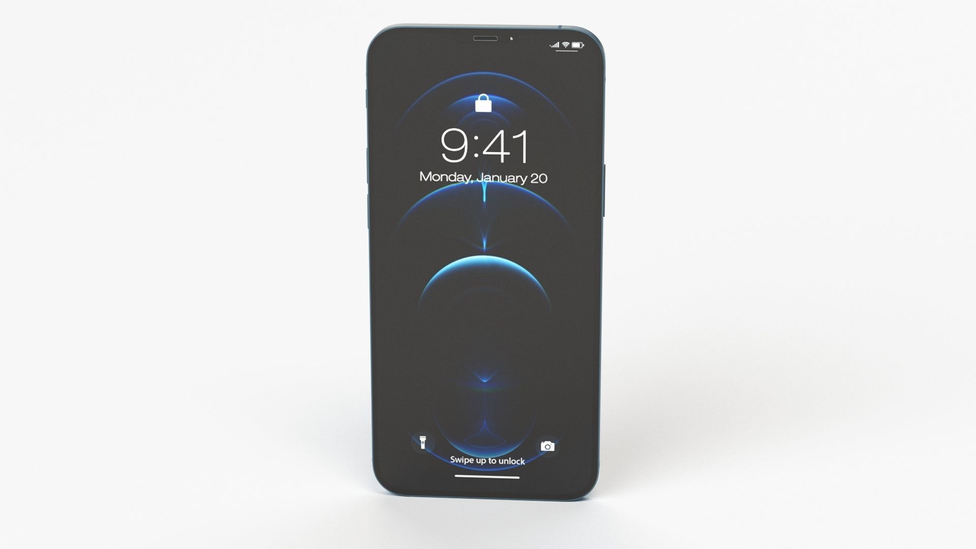 Apple iPhone 12 Pro Max Pacific Blue 3D model_25