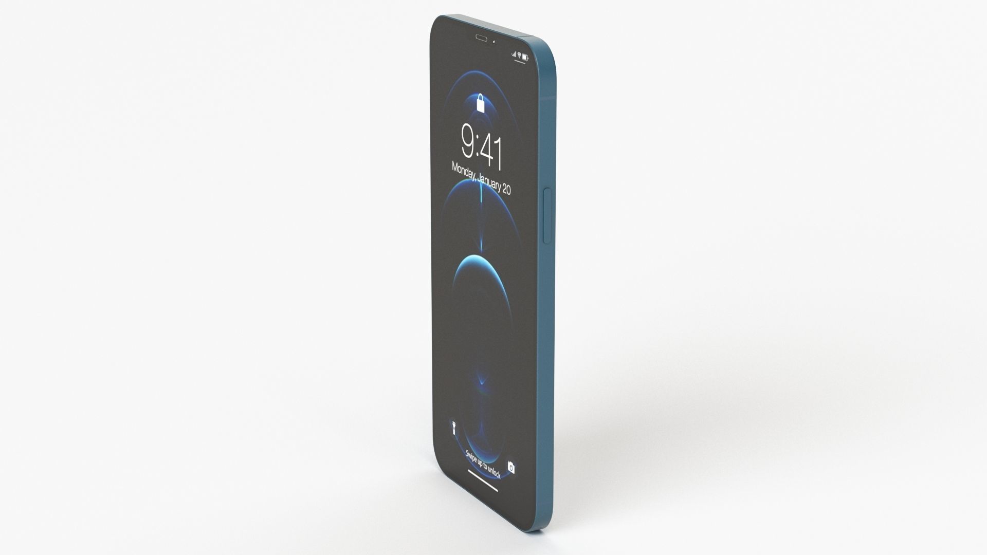 Apple iPhone 12 Pro Max Pacific Blue 3D model_23