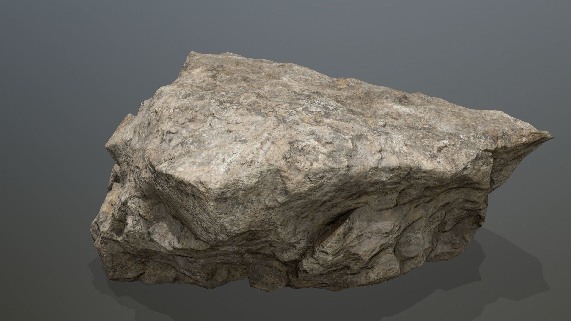 desert rock set 01 Low-poly 3D model_7