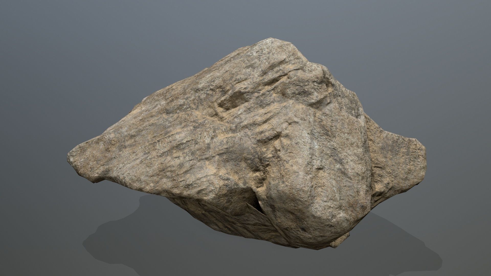 desert rock set 01 Low-poly 3D model_16