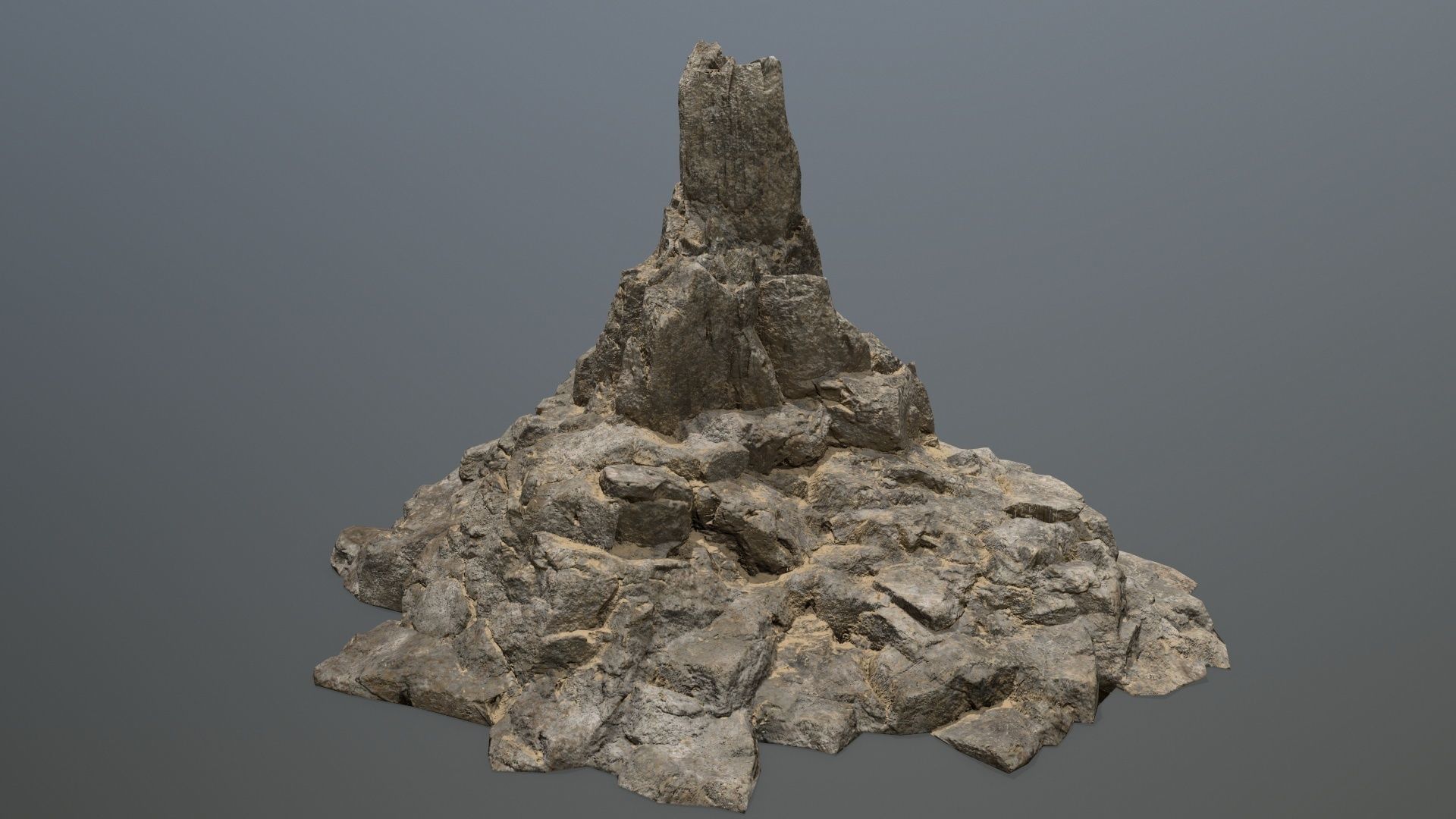 desert rock set 01 Low-poly 3D model_19