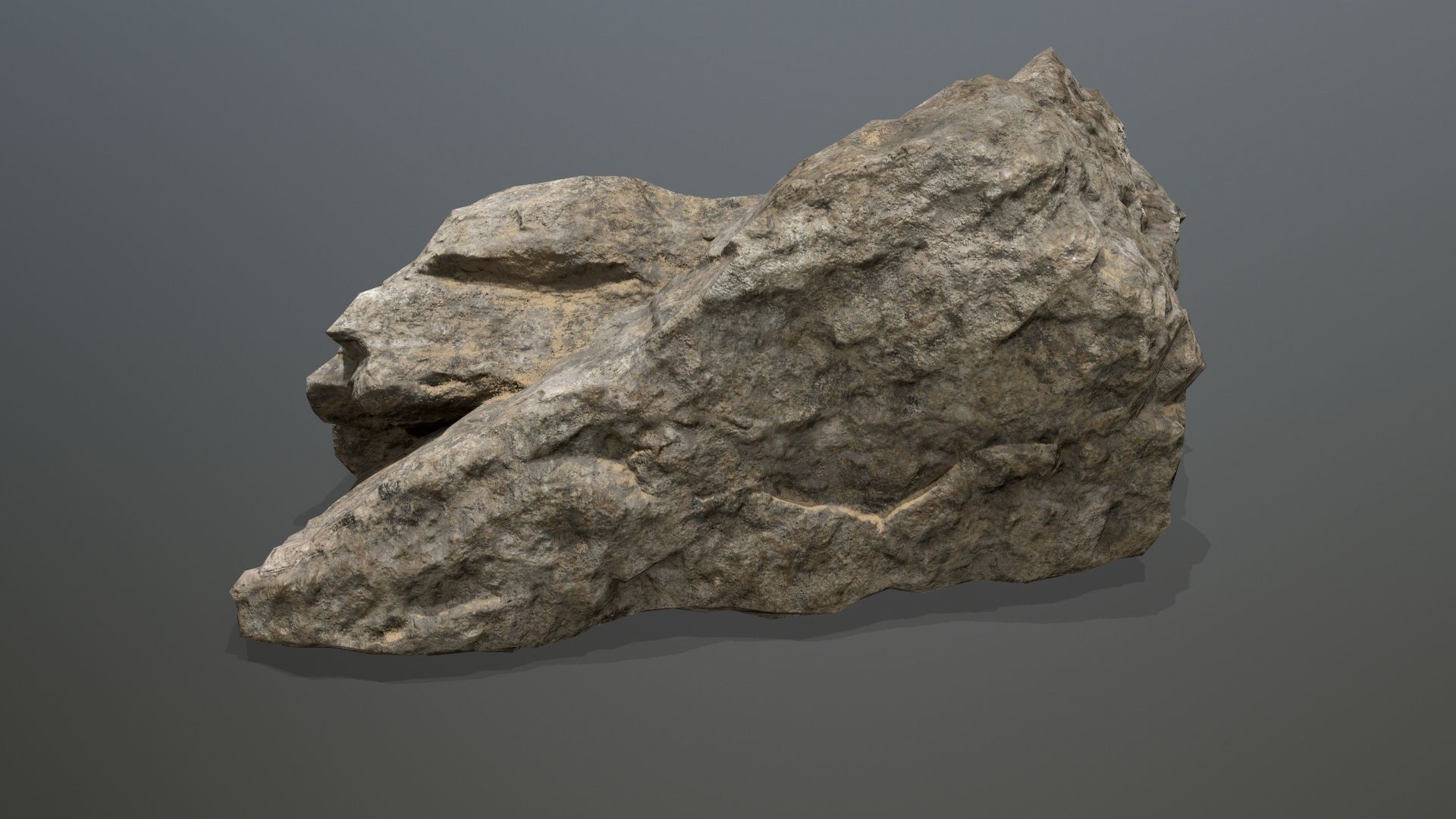 desert rock set 01 Low-poly 3D model_13