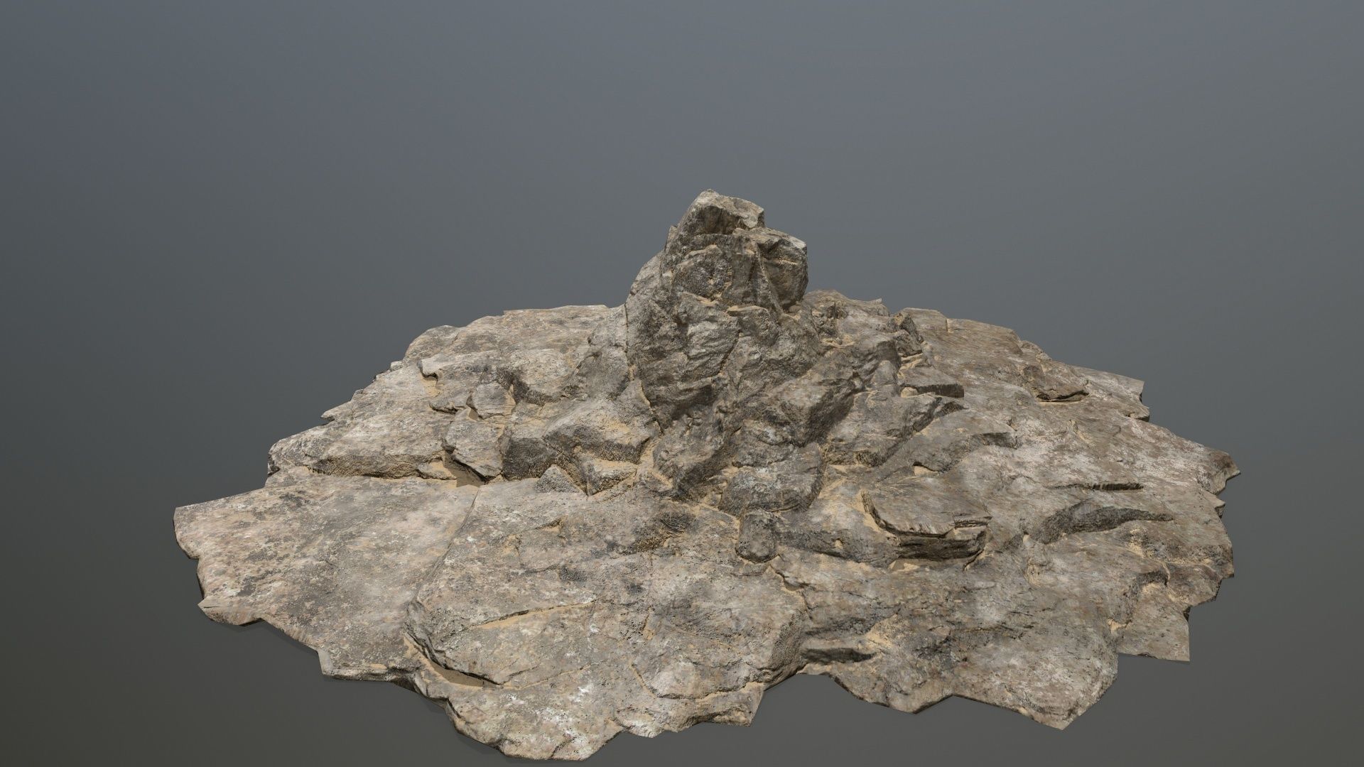 desert rock set 01 Low-poly 3D model_18