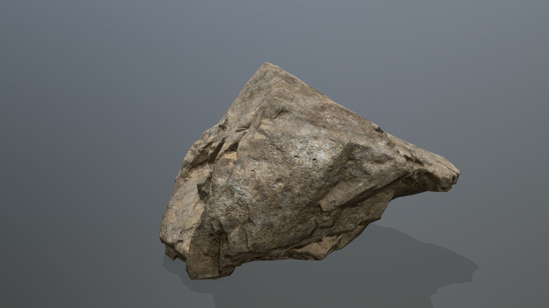 desert rock set 01 Low-poly 3D model_6