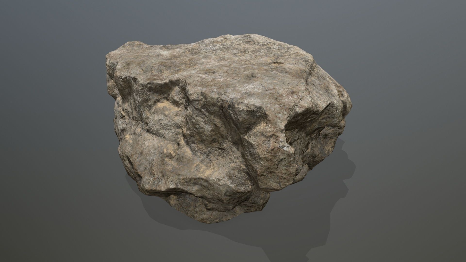 desert rock set 01 Low-poly 3D model_12