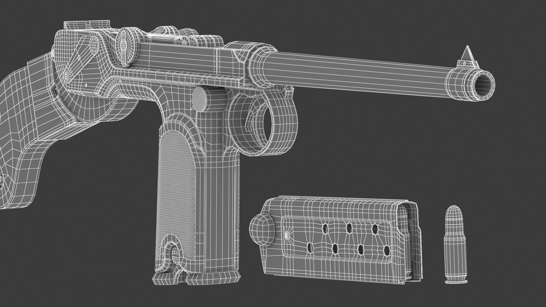 Borchardt C-93 3D model_18