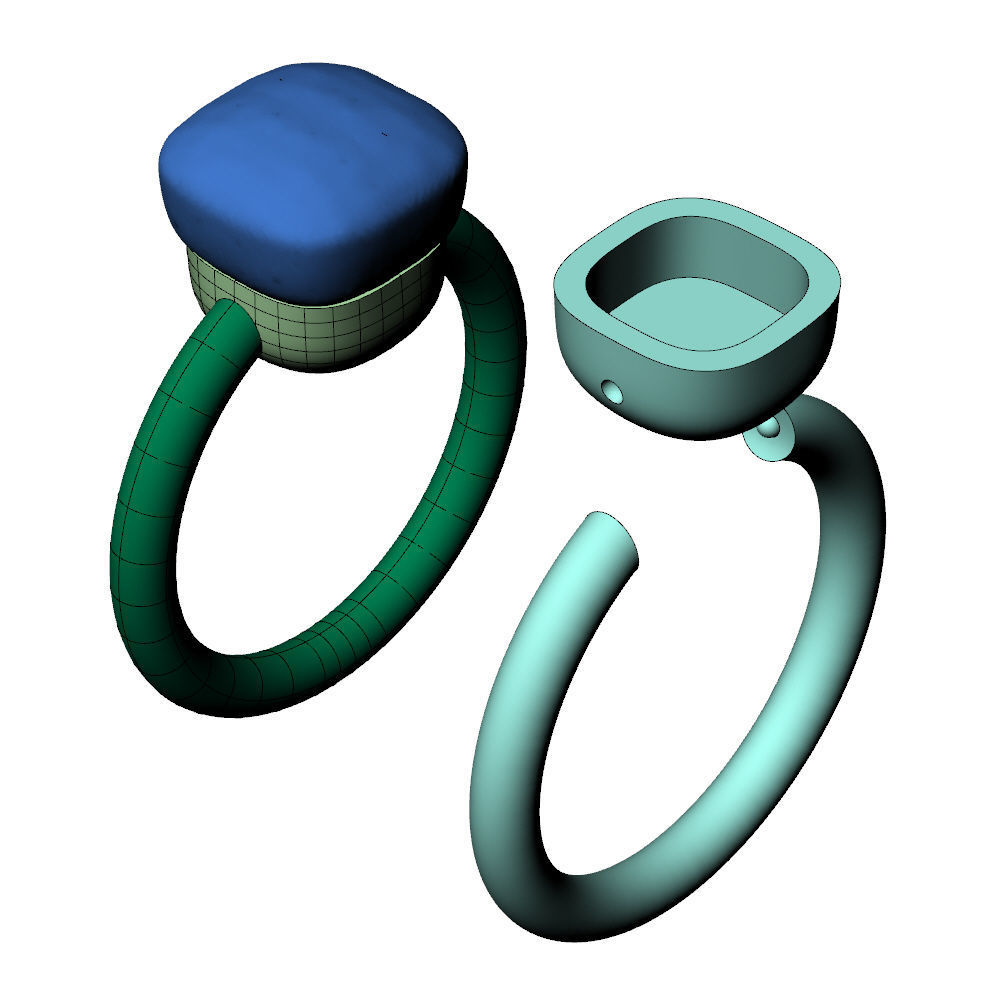 Nudo Petit Ring 3D print model_9