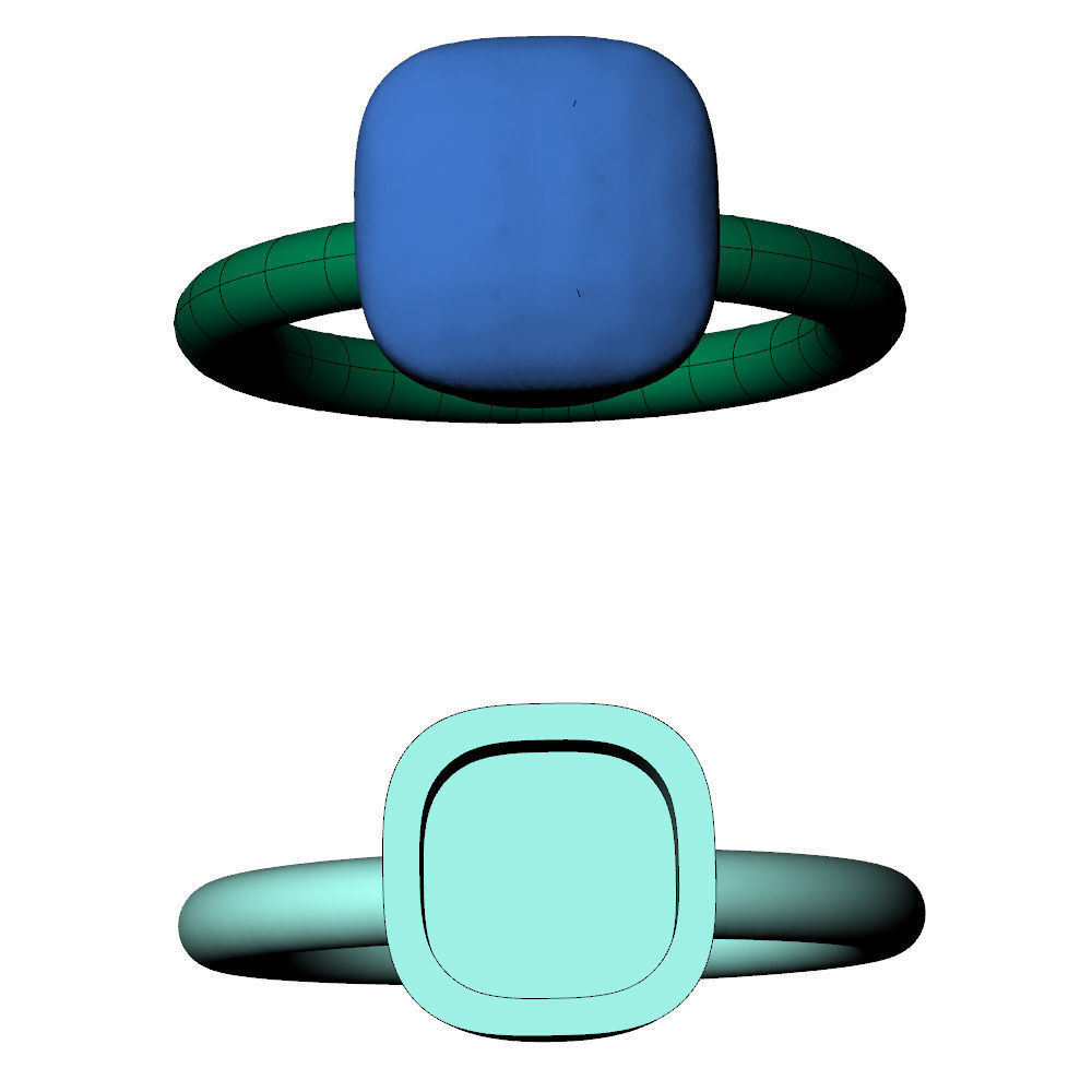 Nudo Petit Ring 3D print model_10