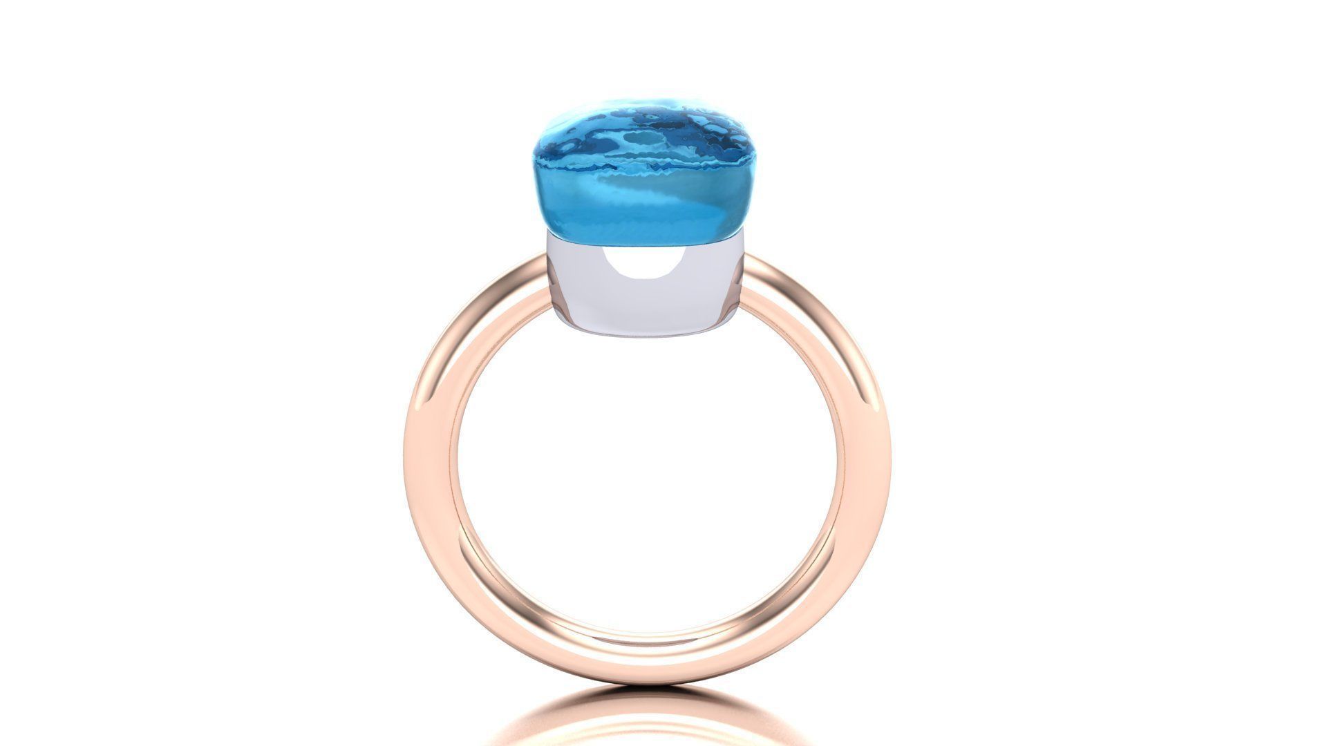 Nudo Petit Ring 3D print model_1