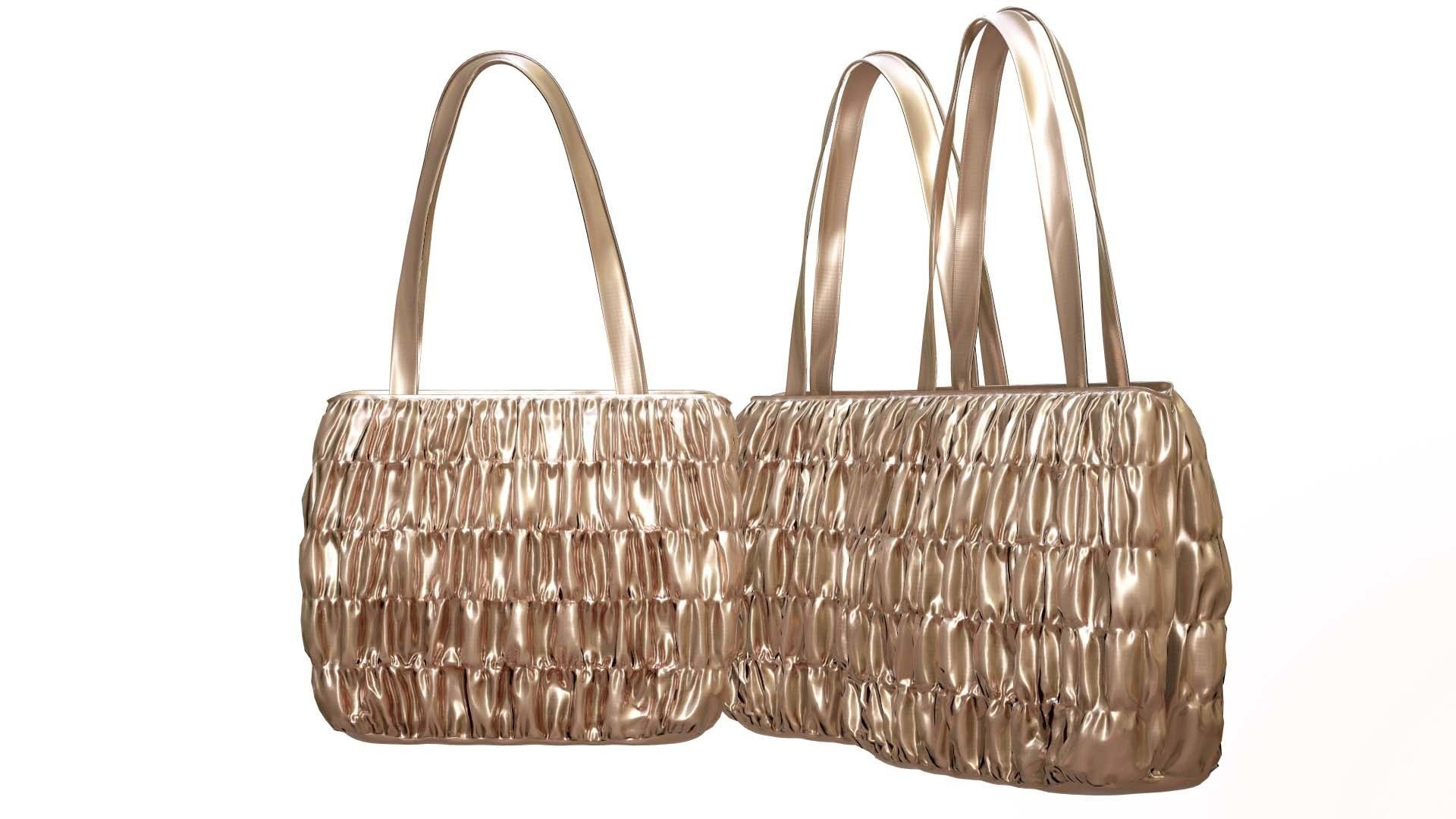 Elegant Woman Handbag Low-poly 3D model_9