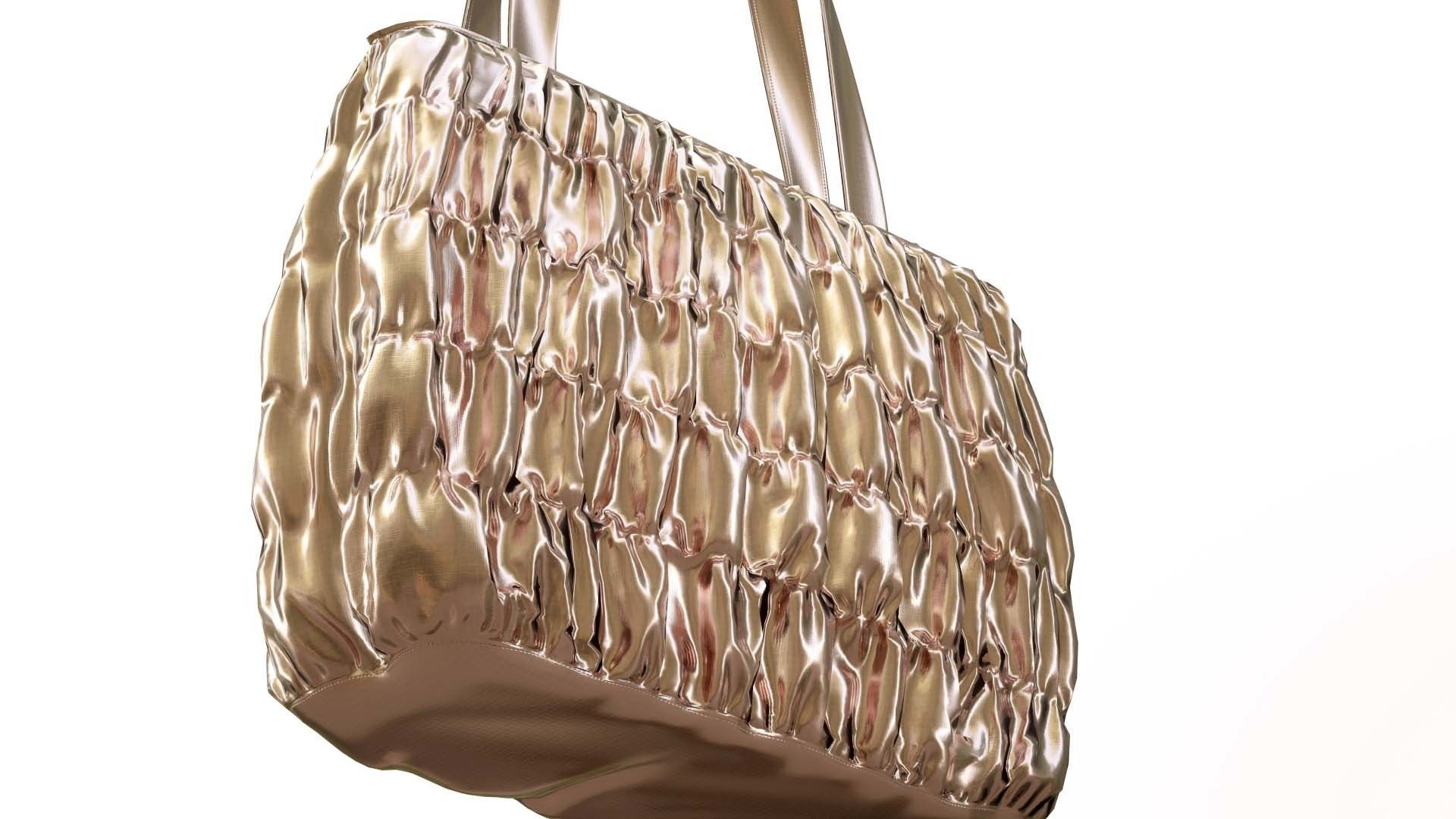 Elegant Woman Handbag Low-poly 3D model_7