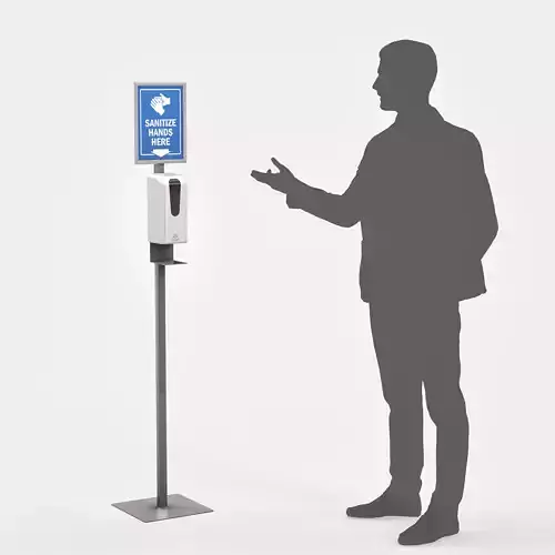 hand sanitizer stand 3D model hand sanitizer stand 3D model