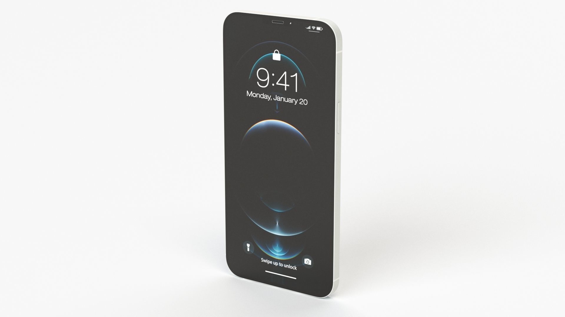 Apple iPhone 12 Pro Max Silver 3D model_24